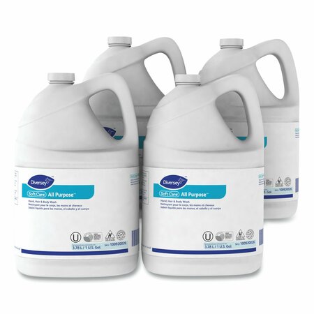 Diversey Soft Care All Purpose Liquid, Gentle Floral, 1 gal Bottle, PK4 100920026